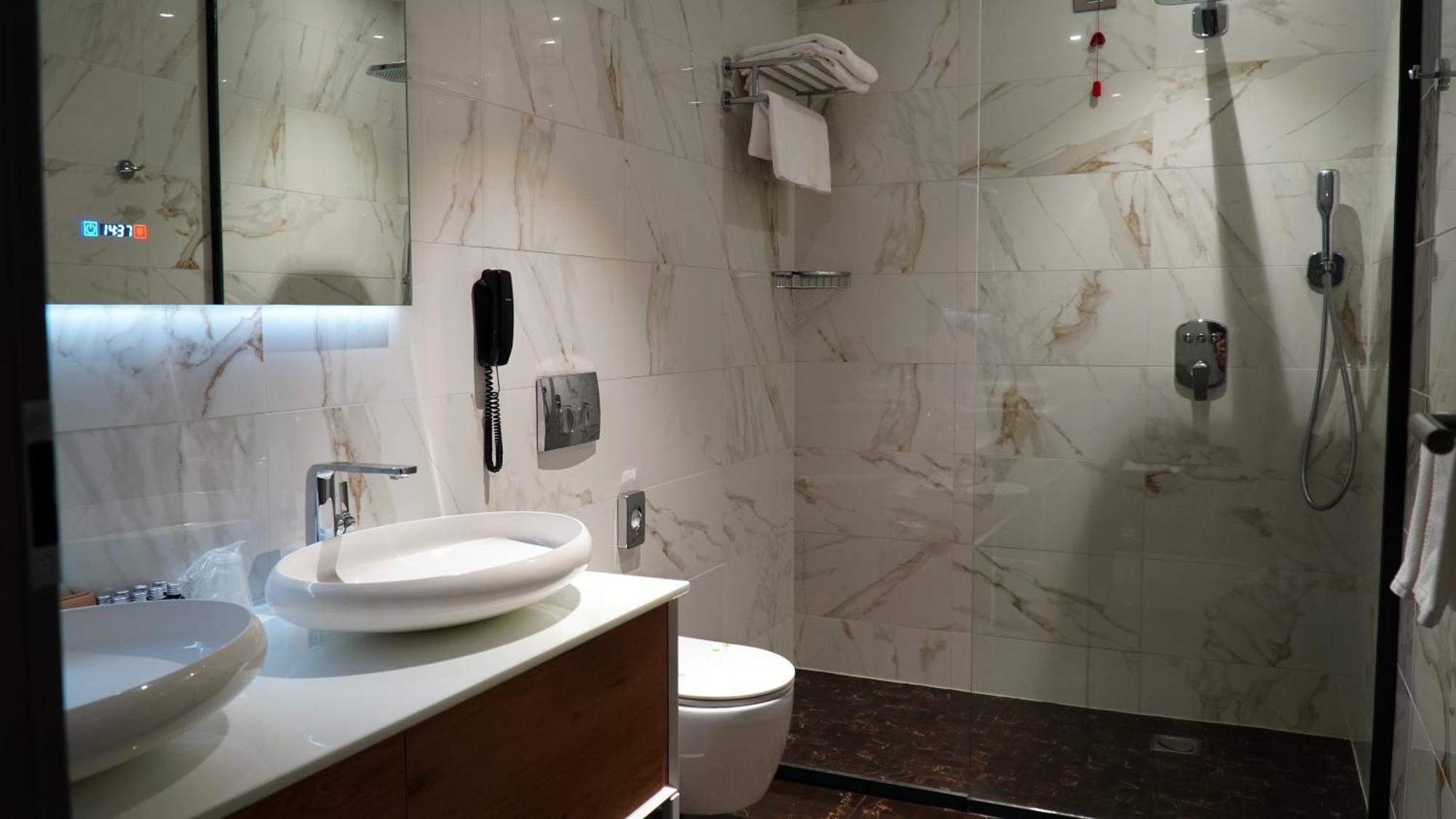 Aniroc Signature Hotel Arad Bagian luar foto Bathroom