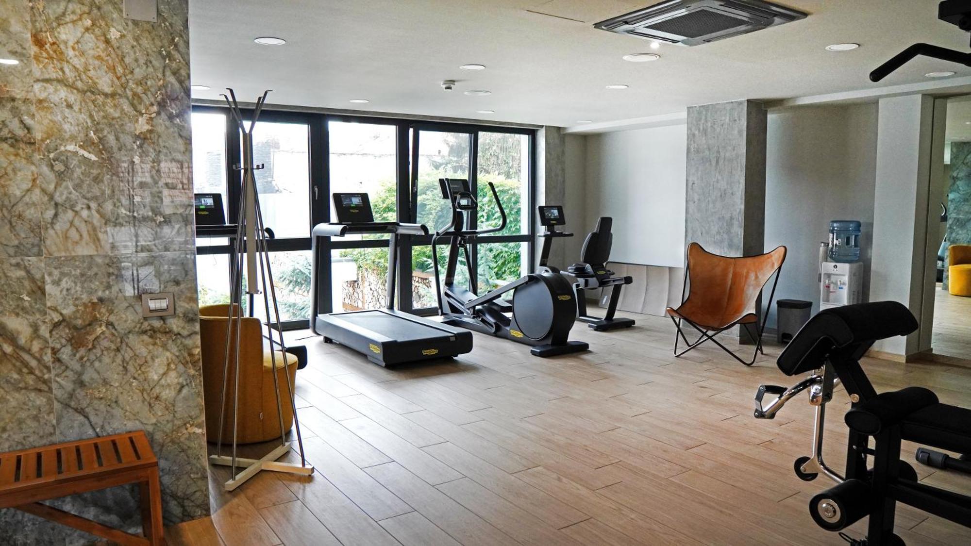 Aniroc Signature Hotel Arad Bagian luar foto A gym in a hotel